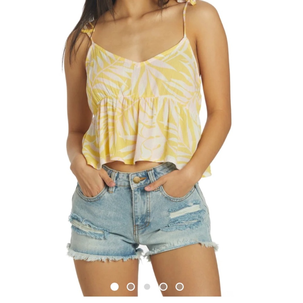 Billabong Hey There Cami Crop Top - Size L